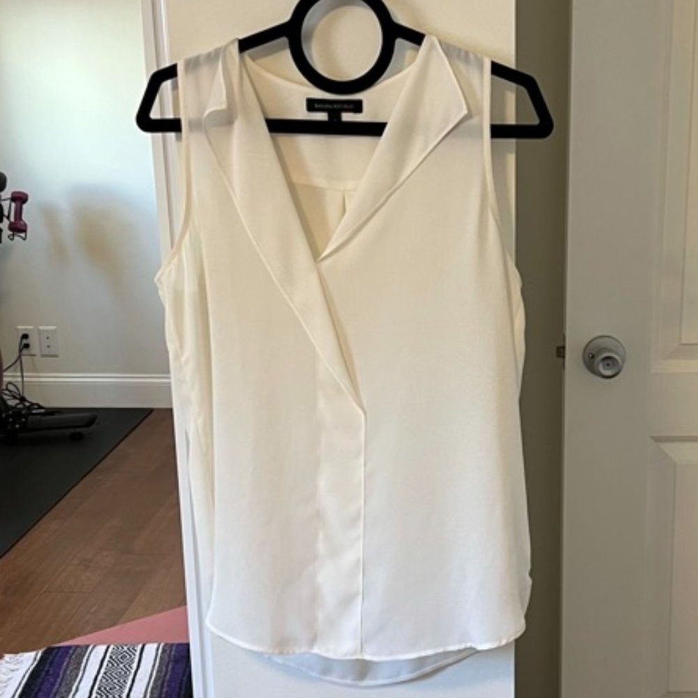 Sleeveless Cream Blouse